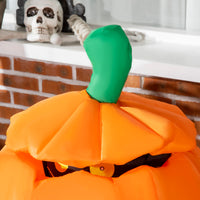 Halloween Selbstaufblasender Kürbis LED Outdoor Katze Deko