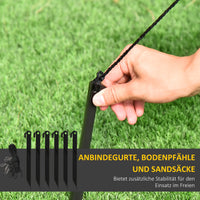 Aufblasbare Weihnachtsdeko Weihnachtsmann Schlitten Rentier LED Garten