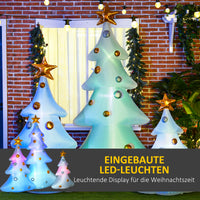 3er-Set Aufblasbare Weihnachtsbäume Gebläse Indoor Outdoor