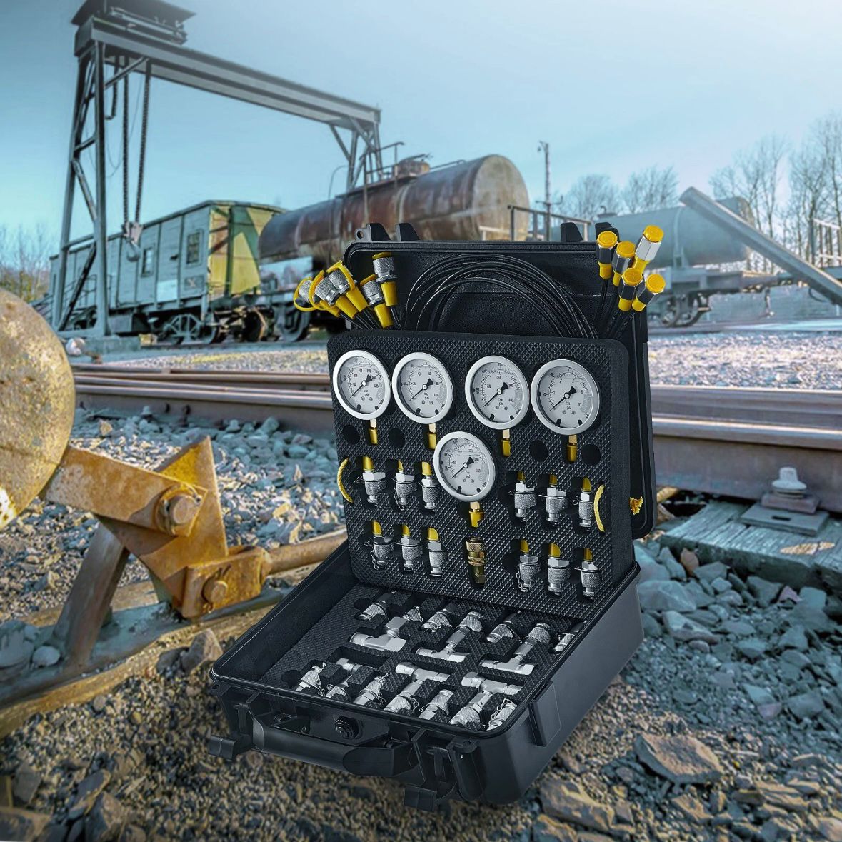 Hydraulik Drucktester Set Manometer