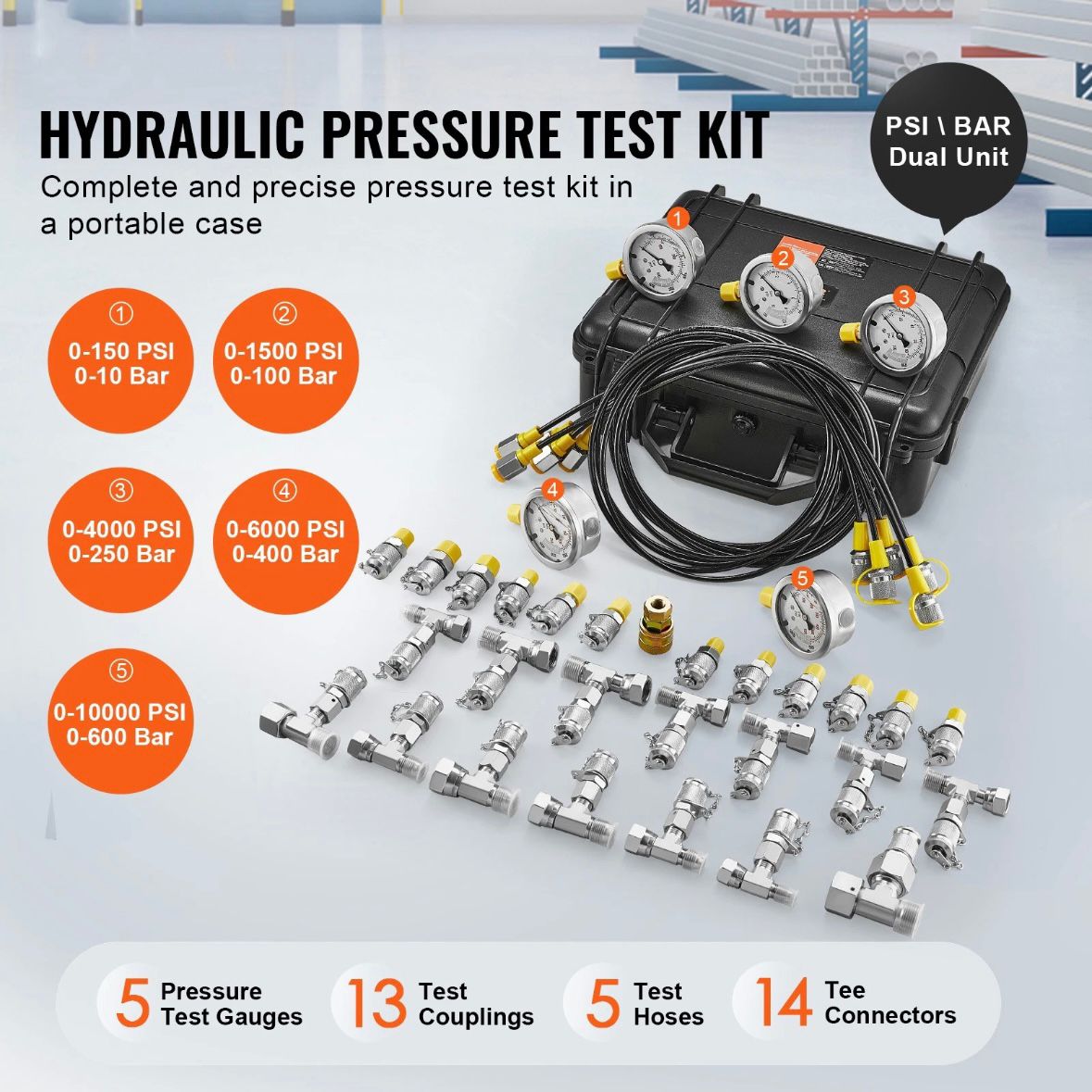 Hydraulik Drucktester Set Manometer