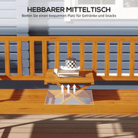 Gartenbank Holzbank Sitzbank mit Tisch