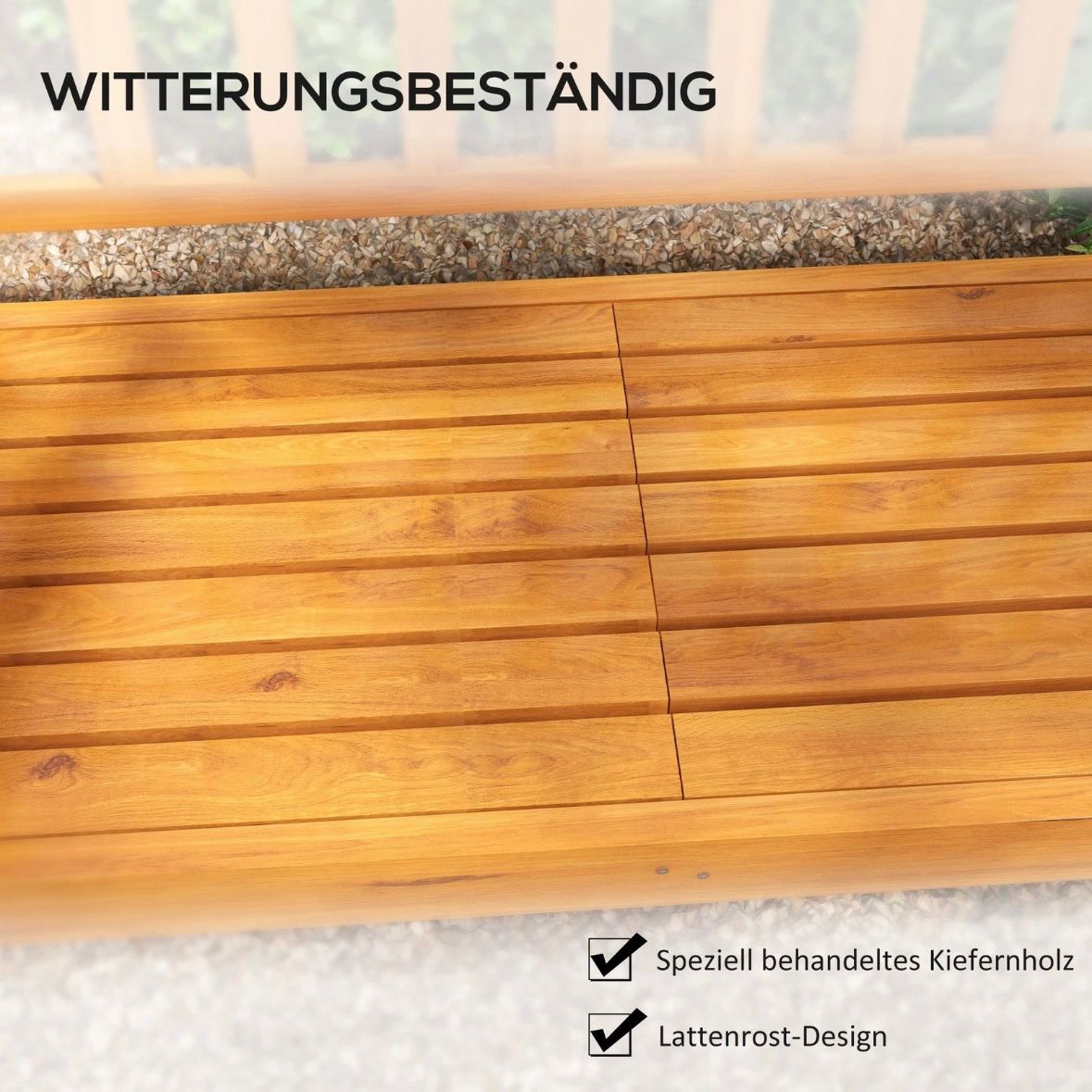 Gartenbank Holzbank Sitzbank mit Tisch