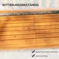 Gartenbank Holzbank Sitzbank mit Tisch