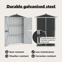 Gartenschrank Geräteschrank Werkzeugschrank Metallschrank Gerätehaus