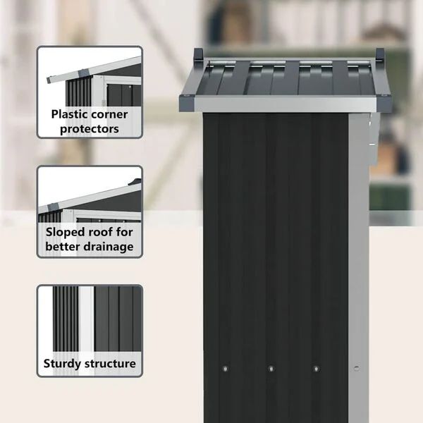 Gartenschrank Geräteschrank Werkzeugschrank Metallschrank Gerätehaus