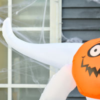 Halloween Aufblasbares Gespenst 180cm LED Beleuchtung Gartendekoration