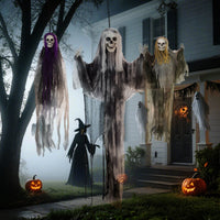 Halloween 3x Hängende Skelett Geister Deko Geist Verstellbare Arme