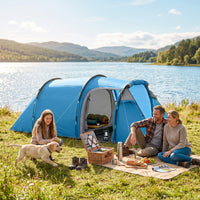 Tunnelzelt 2-3 Personen Campingzelt 426x206x154cm Wasserdicht
