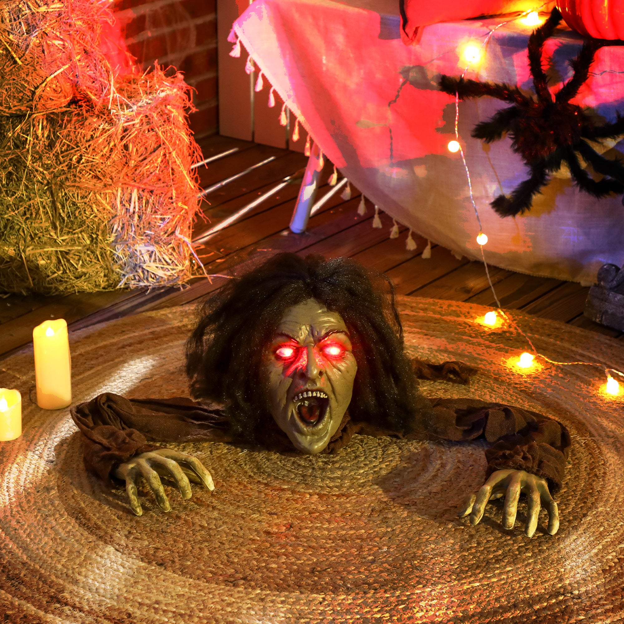 Halloween Kriechende Zombie Dekoration Sounds Lichter Batteriebetrieb