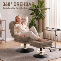 Loungesessel Hocker 360° Höhenverstellbar Sessel Möbel