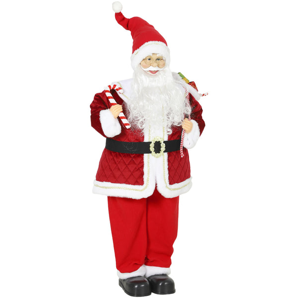 Singender Weihnachtsmann 120cm Animiert Drehbarer Kopf Weihnachtsdekoration