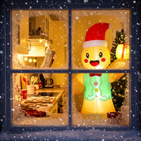 Aufblasbarer Weihnachts-Lebkuchenmann 250cm LED Beleuchtung