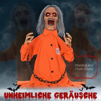 Halloween Gefangener Geist Deko Animatronik Beweglich Soundeffekte