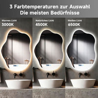 Badspiegel LED Beleuchtung Wandspiegel Touch Beschlagfrei Heizung