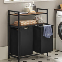 Wäschekorb 2x46L Wäschesammler Wäschebox Wäschetrenner Sortierkorb