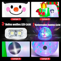 244cm LED Schneemann Aufblasbar Weihnachtsdeko Beleuchtet Garten XXL