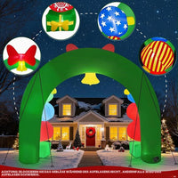 Aufblasbarer Torbogen Weihnachtsdeko LED Beleuchtet Dekoration