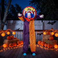 Clown Animatronic Halloween 167cm Dekoration Bewegungsmelder