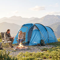 Tunnelzelt 2-3 Personen Campingzelt 426x206x154cm Wasserdicht