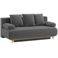 Schlafsofa Verstellbare Rückenlehne Bettfunktion Stauraum Cordbezug