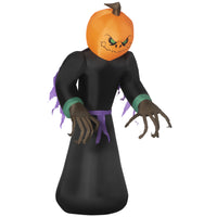 Halloween Aufblasbarer Kürbisgeist LED Beleuchtung Halloween Deko Outdoor