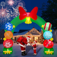 Aufblasbarer Torbogen Weihnachtsdeko LED Beleuchtet Dekoration