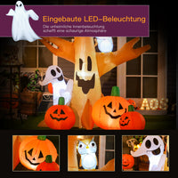 Halloween Aufblasbare Spukbaum Luftfigur Aufleuchtend Gartendeko