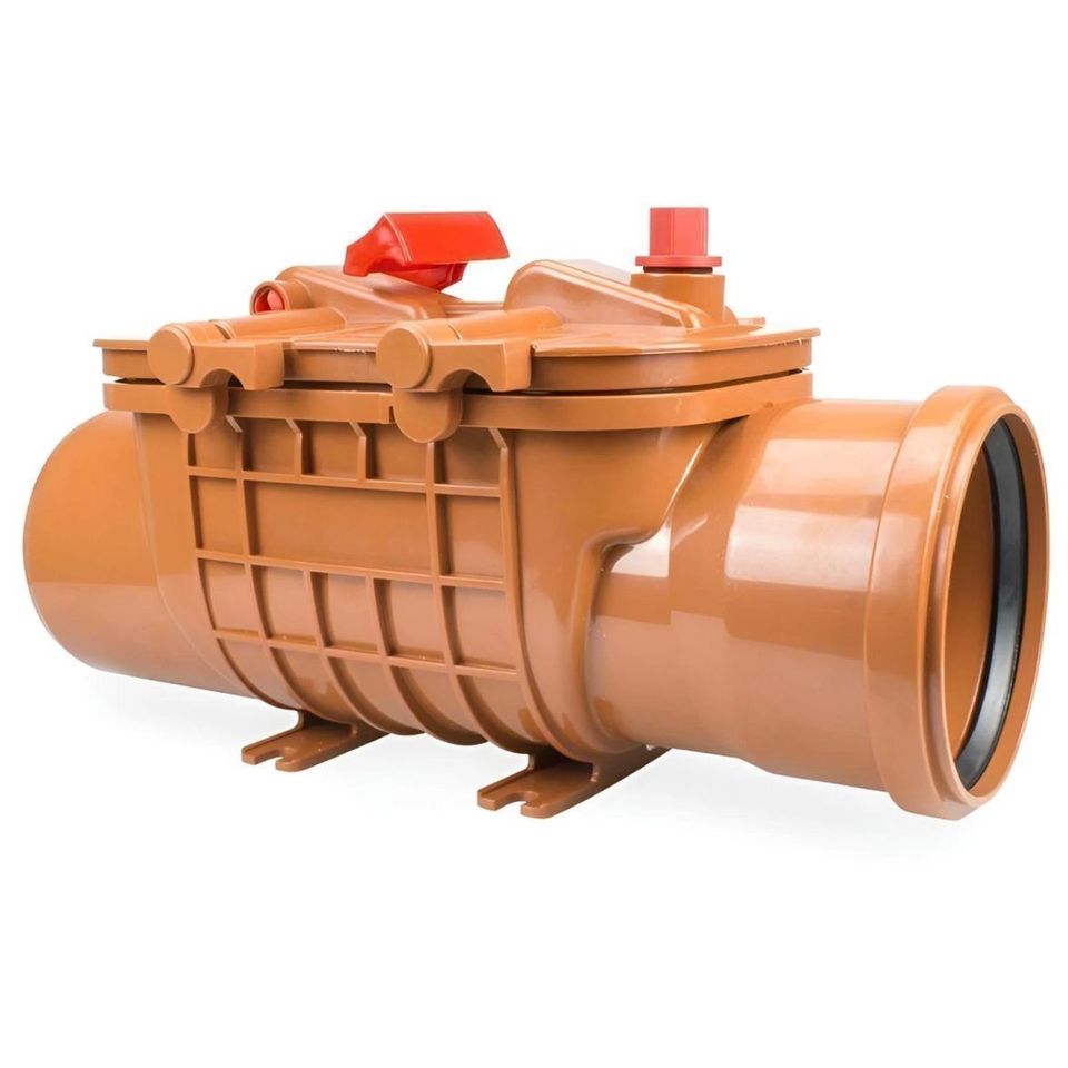 Rückstauklappe Doppelt 110mm DN110 HT KG Rohr Abwasser Rückstausicherung