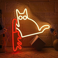 LED Neon Schild Katze Neonlicht USB Dimmbar Zimmer Deko Gaming Bar