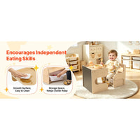 Kindersitzgruppe Tisch Stuhl Holz Tafel Stauraum 1-5 Jahre