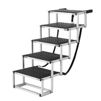 Hundetreppe Rampe Hunderampe Einstiegshilfe Hund 5-Stufen bis 68 kg
