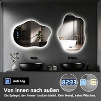 Badspiegel LED Beleuchtung Wandspiegel Touch Beschlagfrei Heizung