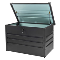 Gerätebox Aufbewahrungsbox Stahlblech 100x62x64 cm 270 L Anthrazit
