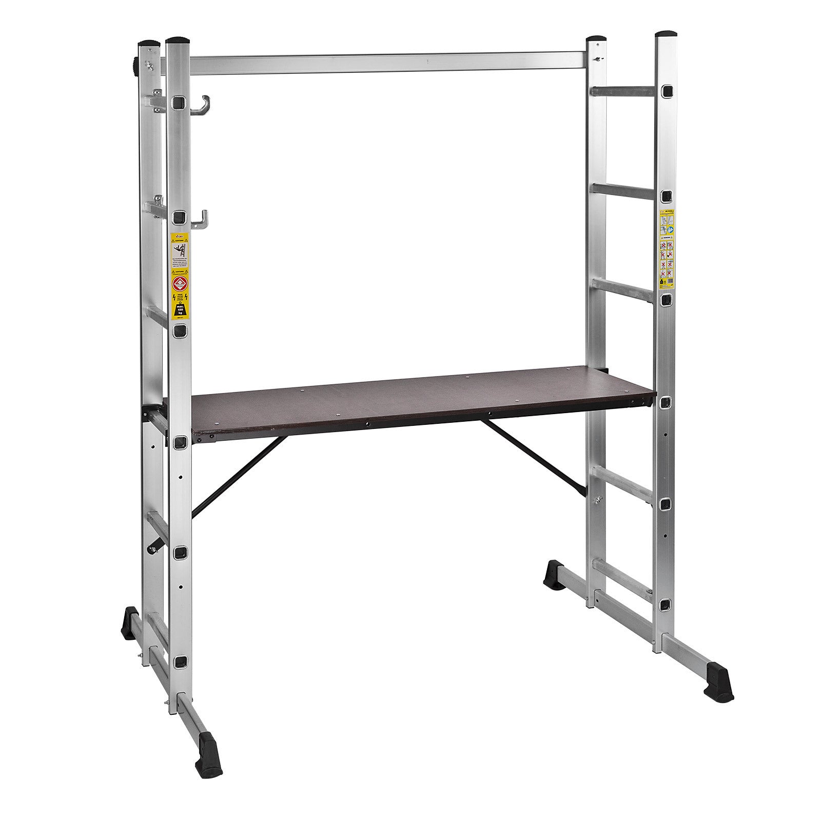 Aluminium Mehrzweckleiter Gerüst Arbeitsplattform 3in1 Bockleiter Anlegeleiter