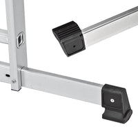 Aluminium Mehrzweckleiter Gerüst Arbeitsplattform 3in1 Bockleiter Anlegeleiter