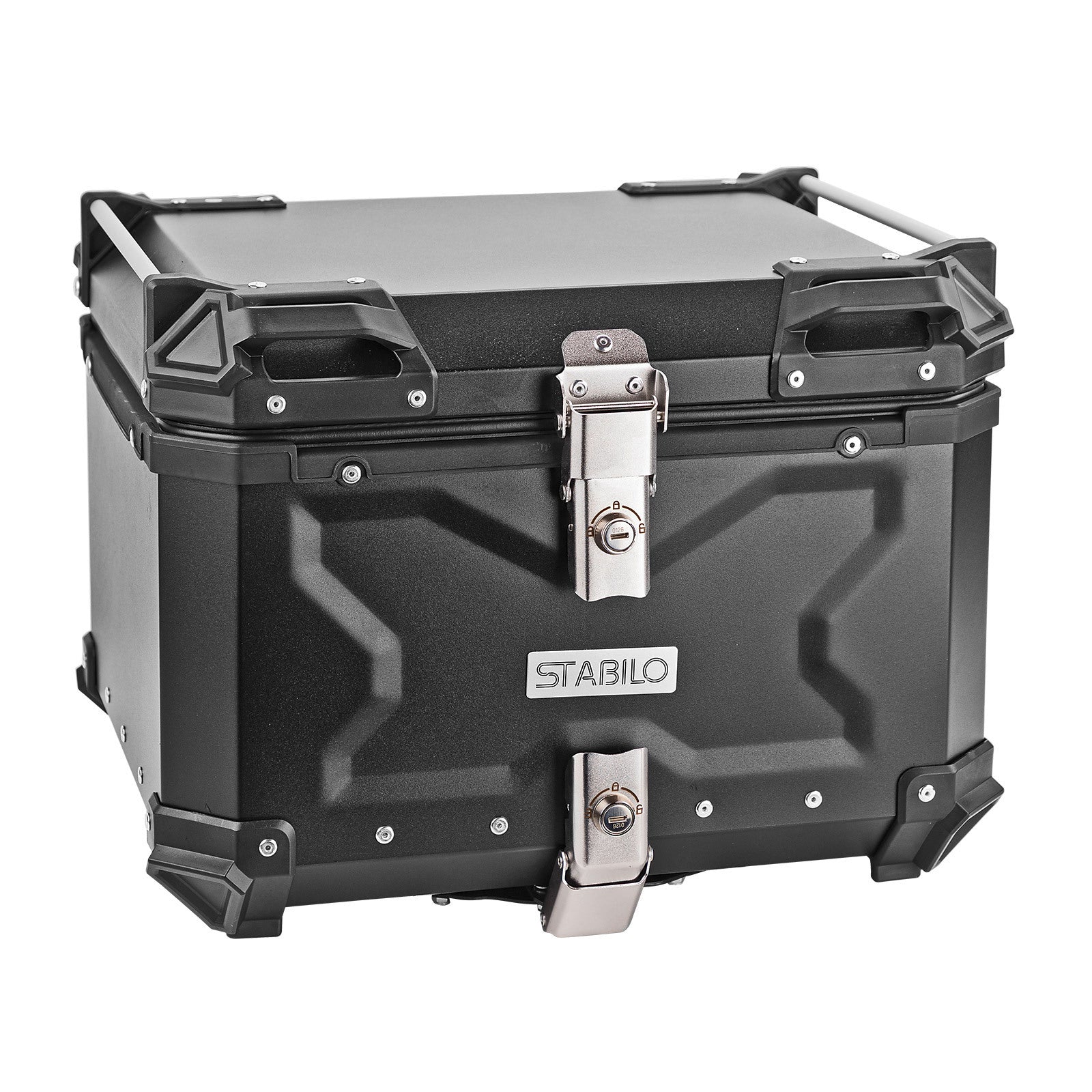 Motorradkoffer 45L Aluminium Topcase Helmkoffer Koffer