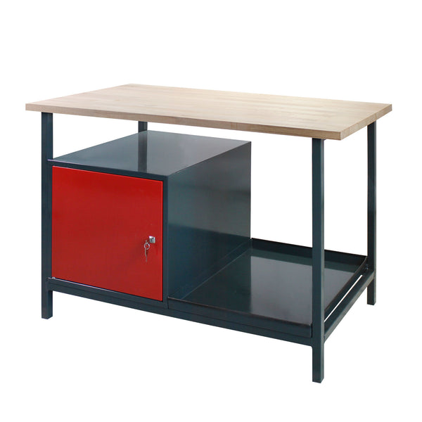 Werkbank Werktisch Arbeitstisch Werkstatt 120x60 cm Buchenplatte 500 kg