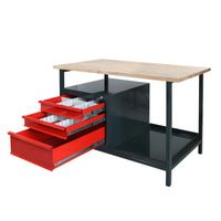 Werkbank Werktisch Arbeitstisch 120x60cm Werkstatt 3 Schubladen