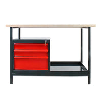 Werkbank Werktisch Arbeitstisch 120x60cm Werkstatt 3 Schubladen