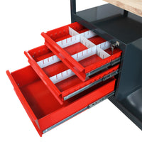 Werkbank Werktisch Arbeitstisch 120x60cm Werkstatt 3 Schubladen