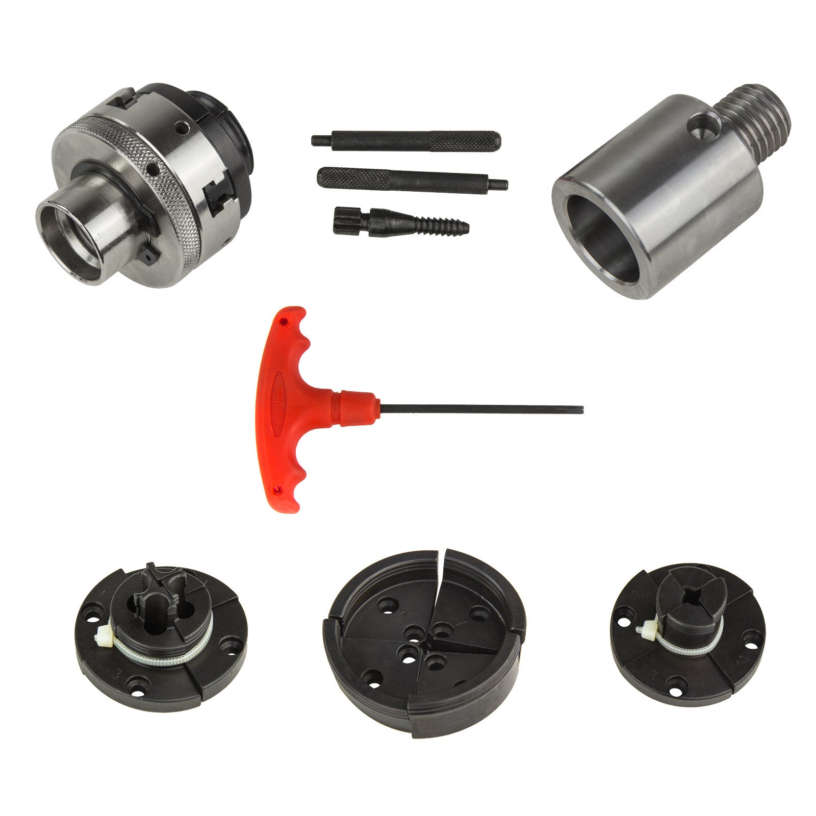 Mini 4 Backenfutter Set selbstzentrierend 0-69mm M33 Adapter Drechseln
