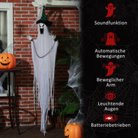 Halloween Geisterdeko Bewegbar Dekoration Batteriebetrieben