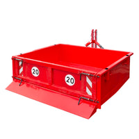 Heckcontainer Heckmulde Transportcontainer Mulde hydraulisch 125x180x40 cm