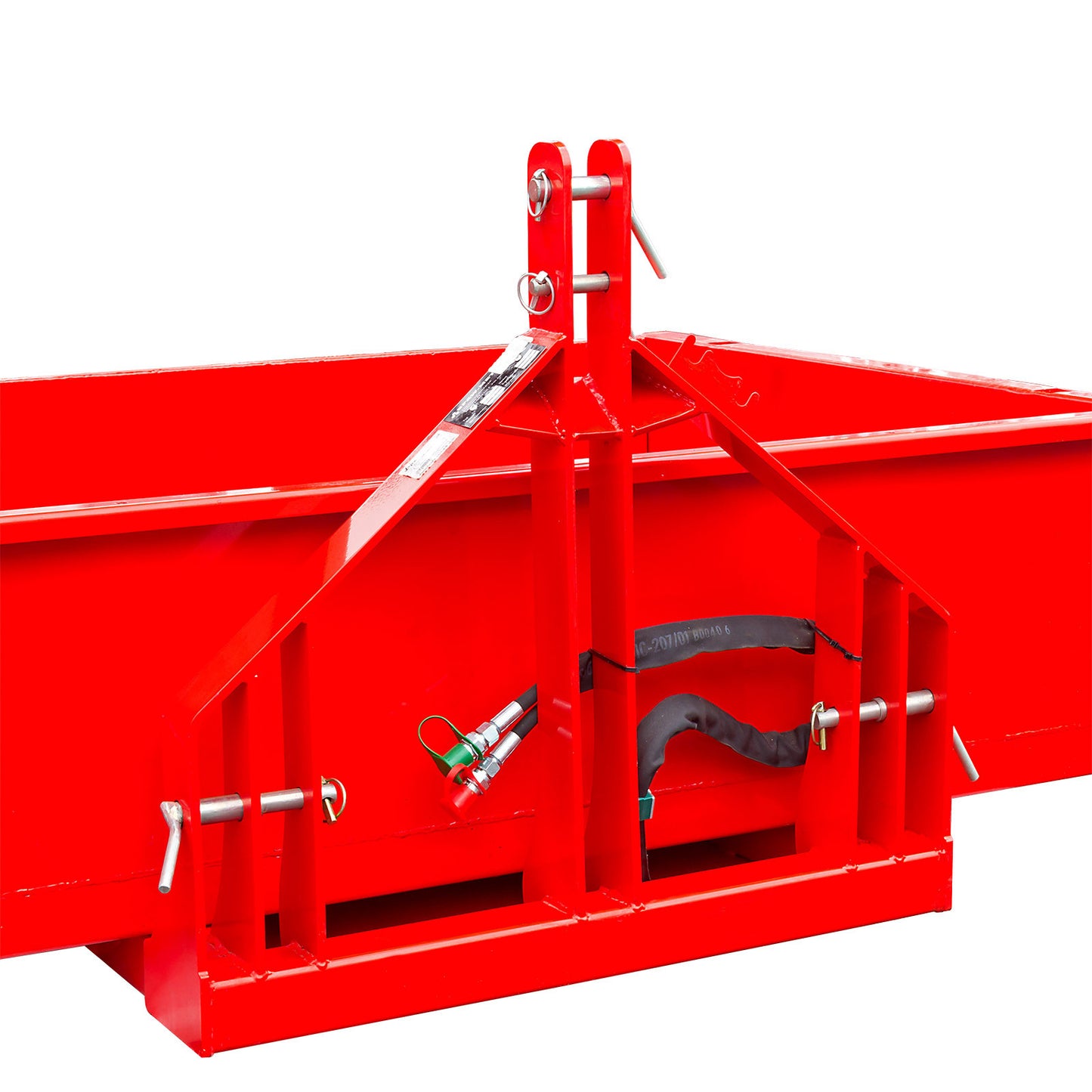 Heckcontainer Heckmulde Transportcontainer Mulde hydraulisch 125x180x40 cm