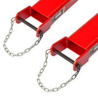 2 Gabelverlängerungen 180x12,5x7,2 Gabelschuhe Zinkenverlängerung Stapler