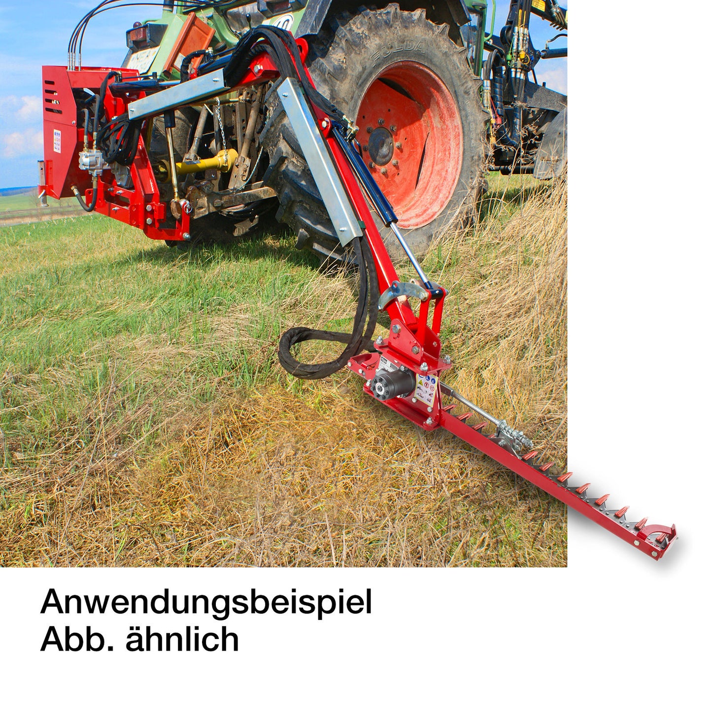 Heckenschere Schnittbreite 130 cm Böschungsmulcher Doppel-Finger-Balkenmähwerk