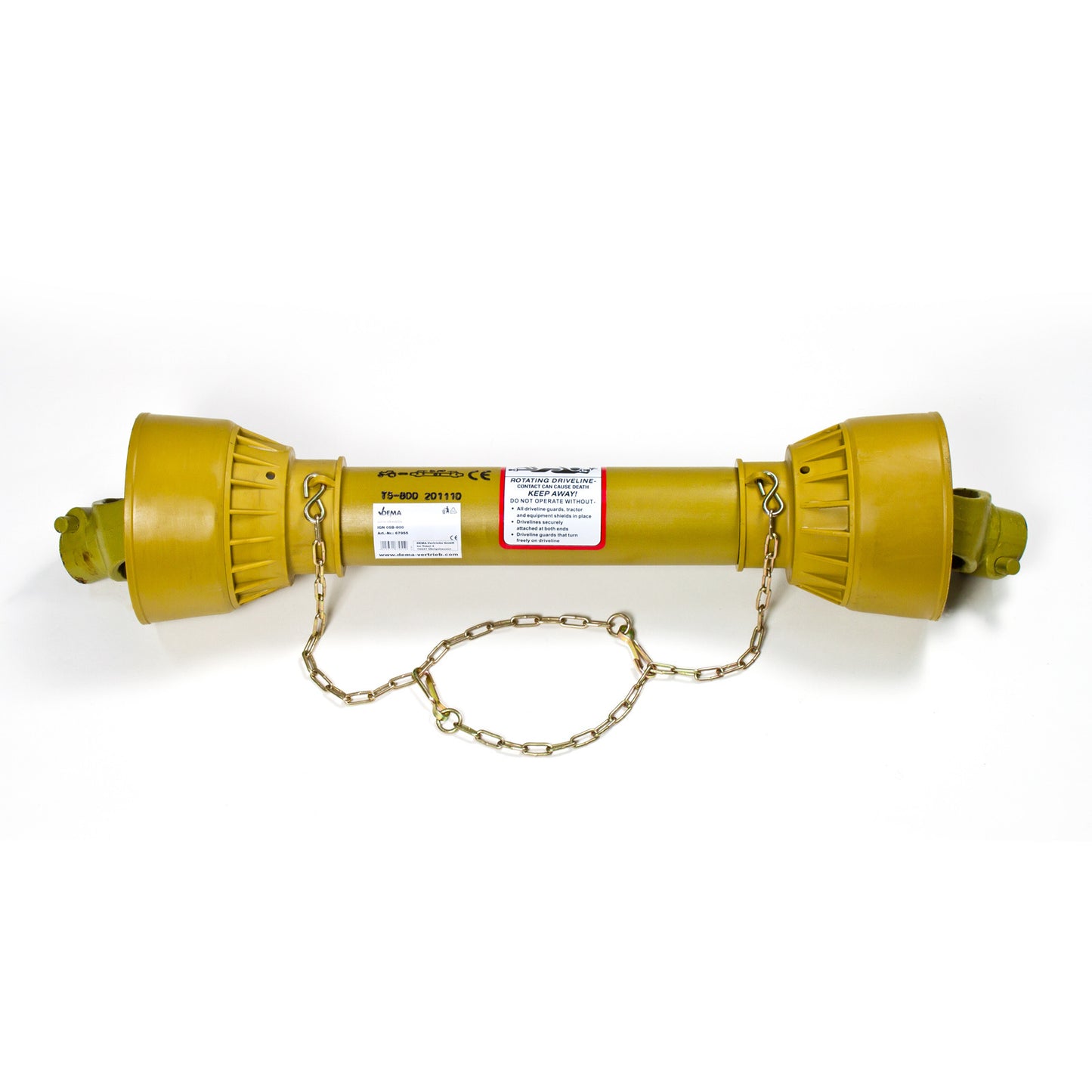 Gelenkwelle Zapfwelle 75-100 cm beidseitig 1 3/8 Zoll 6 Zähne 540 U/min