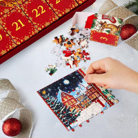 1000tlg Puzzle Adventskalender Weihnachten 24 Tagesfächer Countdown