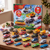 Adventskalender 24 Druckguss-Fahrzeuge Autos Spielzeug Weihnachten
